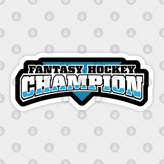 Fantasy Hockey Champion Sticker by JWDesigns